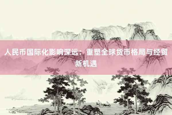 人民币国际化影响深远：重塑全球货币格局与经贸新机遇