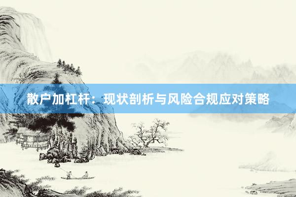 散户加杠杆：现状剖析与风险合规应对策略